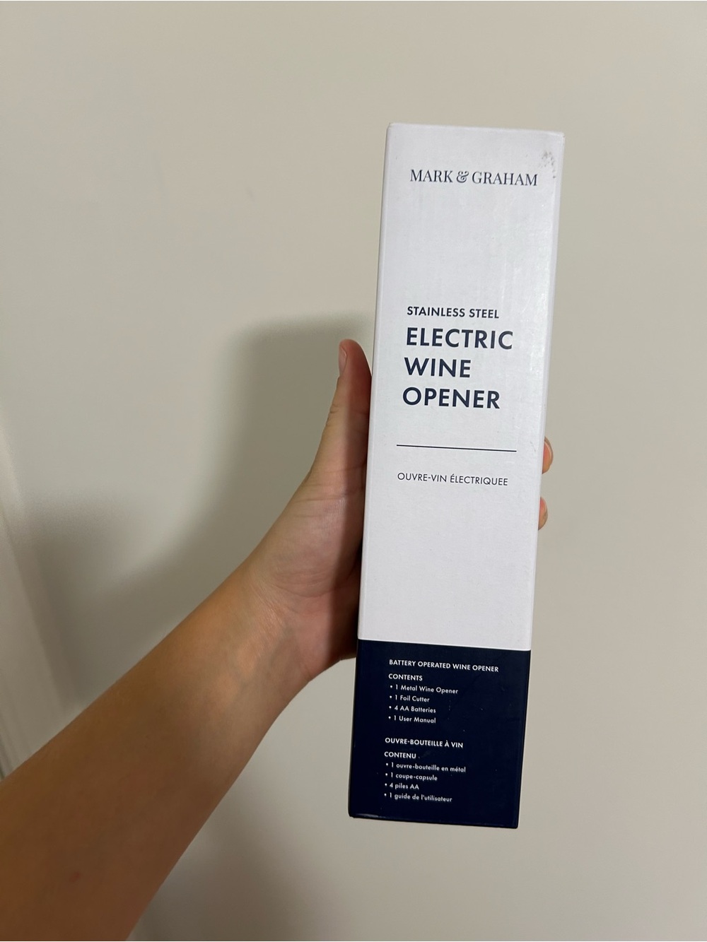 Mark & Graham Stainless Steel Electric Wine Opener